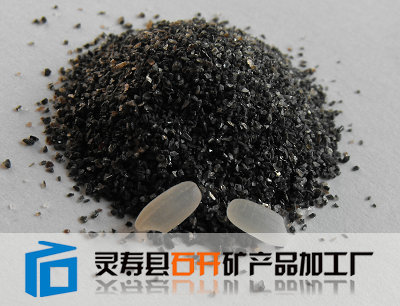 中国黑天然彩砂是较好一种黑色彩砂